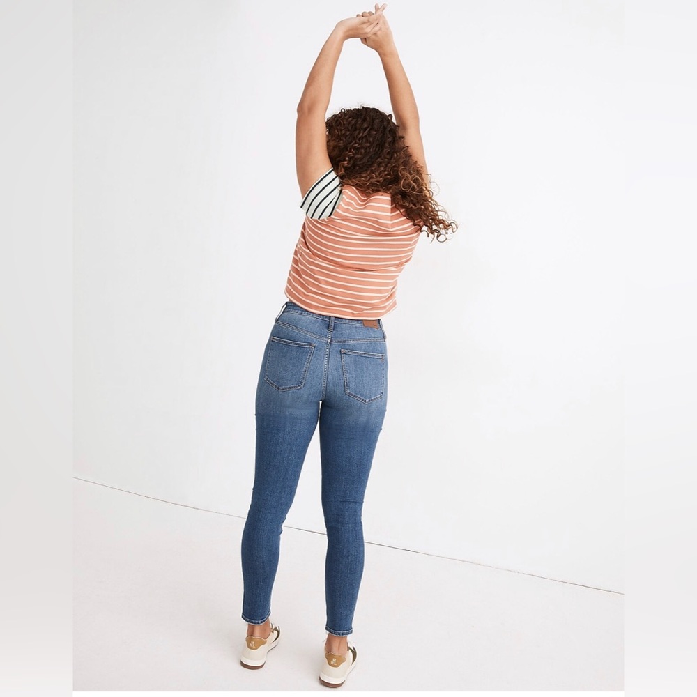 Madewell curvy high rise skinny crop ankle jeans 33 - Picture 2 of 9